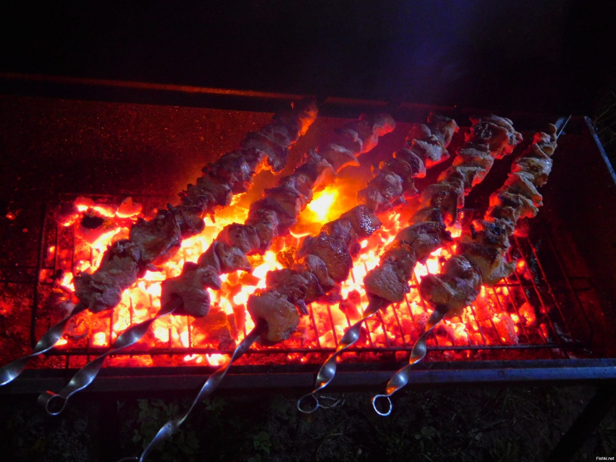 Фото 12 — Шашлык из свинины на мангале