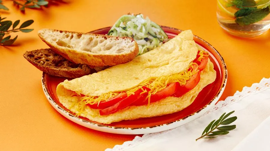 Фото 28 — Омлет с беконом и сыром на завтрак