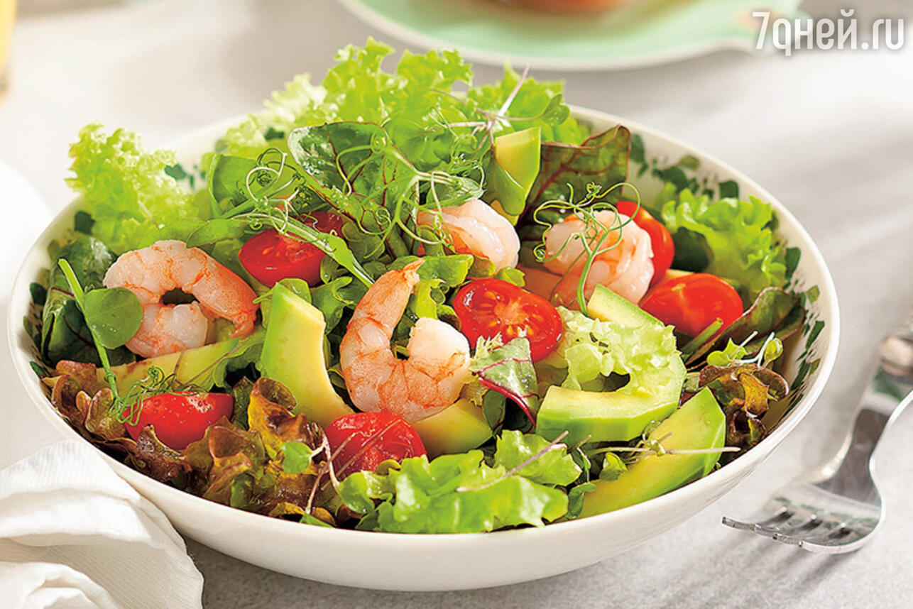 Фото 23 — Салат с креветками и авокадо