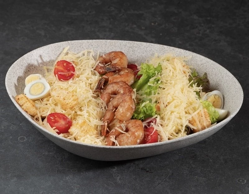 Фото 16 — Салат Цезарь с креветками