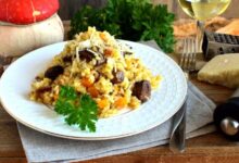 Photo of Ризотто с грибами и тыквой по-итальянски