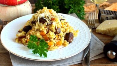 Photo of Ризотто с грибами и тыквой по-итальянски
