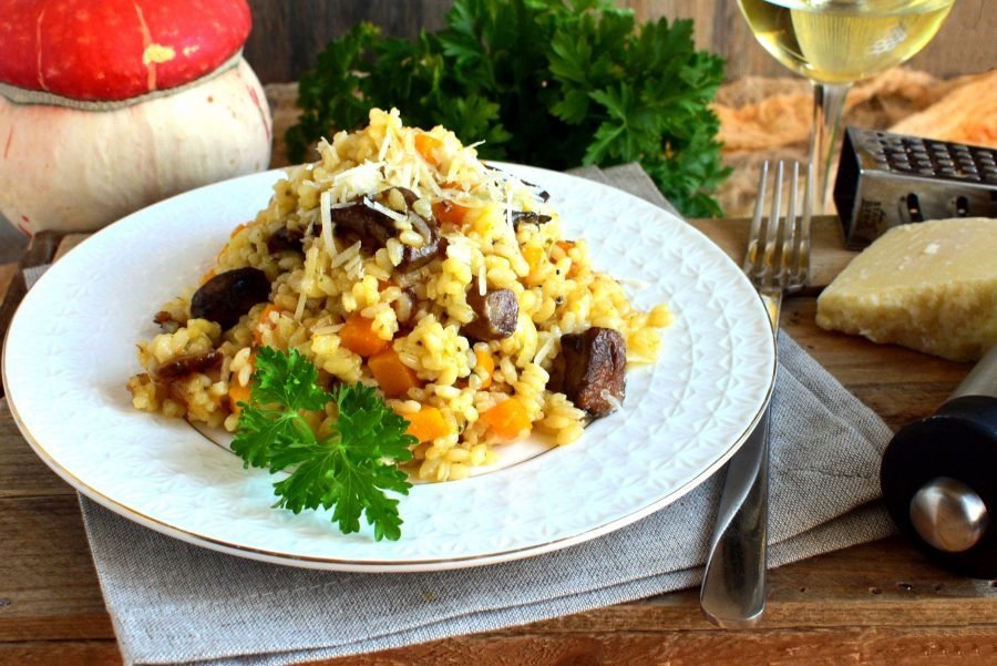 Фото 2 — Ризотто с грибами и тыквой по-итальянски