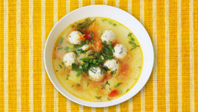 Photo of Томатный суп с мясными фрикадельками